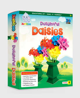 Jumboo Toys DIY 3D Delightful Daisies Kids Craft Project Kit
