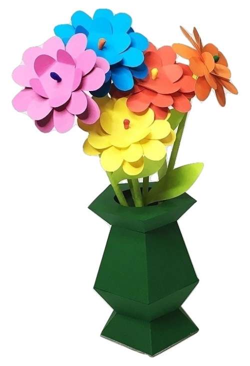 Jumboo Toys DIY 3D Delightful Daisies Kids Craft Project Kit