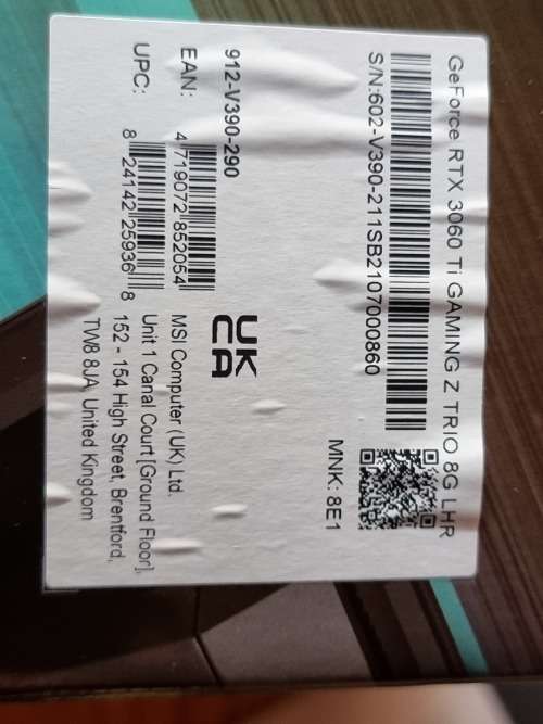 Msi 3060ti gaming z edition