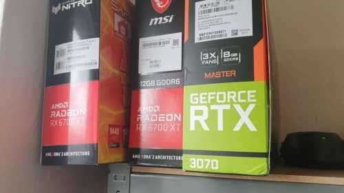 6700xt times 2 and a 3070