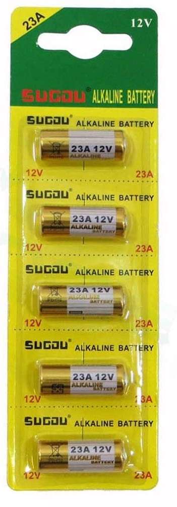 T&E Batteries A23 5 pack 12v Remote +  immobilizer battery