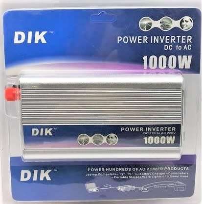 DIK 1000w Power Inverter 12v - 220w modified Sine wave (NEW)