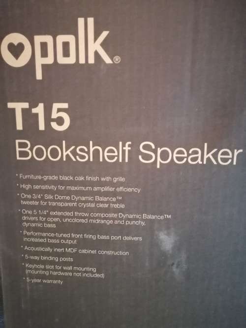 POLK T15 BOOKSHELF (PAIR)