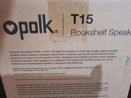 POLK T15 BOOKSHELF (PAIR)