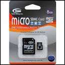 Team 8GB Micro SDHC Memory Card + Adapter - "CRAZY R1"