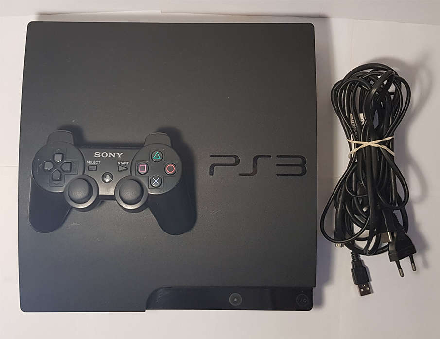 Sony Playstation 3 Slim 160GB Console PS3 System + 1 Controller + 8 Games - In Good Condition