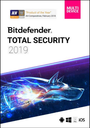 (Digital keycode) Bitdefender Total Security 2019 - 5 Devices 6 Months Bitdefender Key GLOBAL