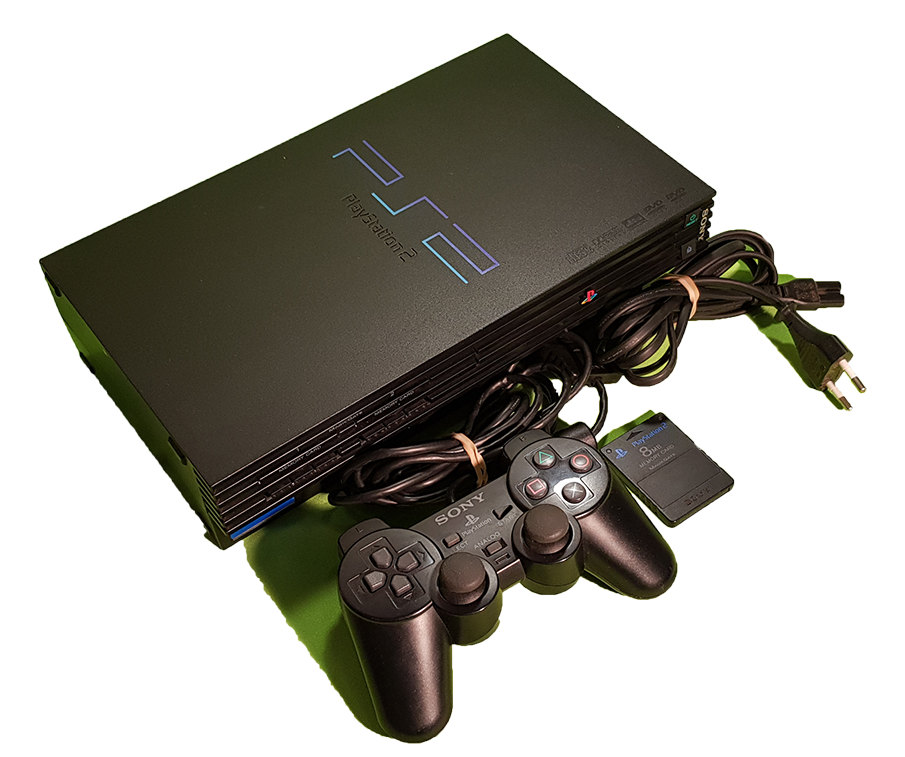 Original Sony Playstation 2 + 10 Games + 1 Controller's + 8MB card -In VeryGood Condition