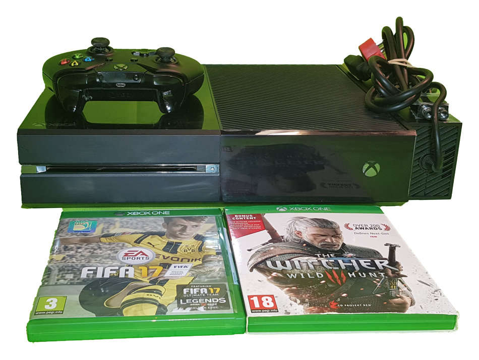Microsoft Xbox One 500GB console + Fortnite & Apex Legends (preloaded) 4 Games + 2 Controllers