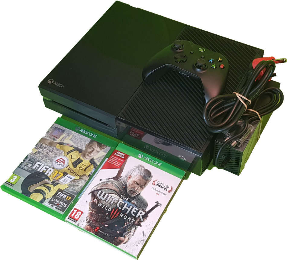 Microsoft Xbox One 500GB console + Fortnite & Apex Legends (preloaded) 4 Games + 2 Controllers