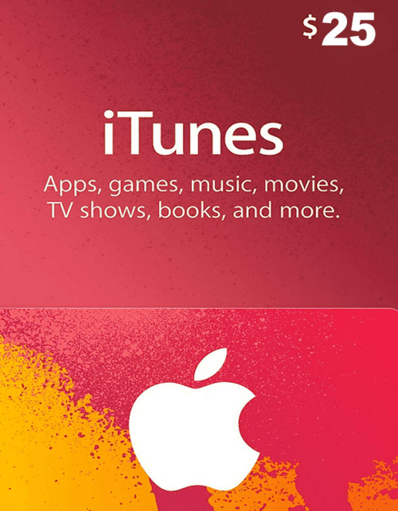(24/7 Digital key Delivery) $25 USD Apple iTunes Gift Card NORTH AMERICA  iTunes Key Code