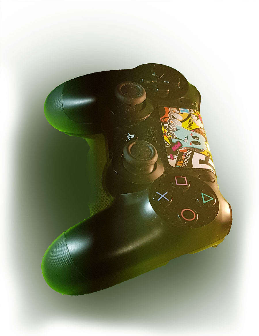 PS4 controller + 2Games - Authentic Official Sony Jet Black - V1 DUALSHOCK 4 DS4 - VeryGoodCondition