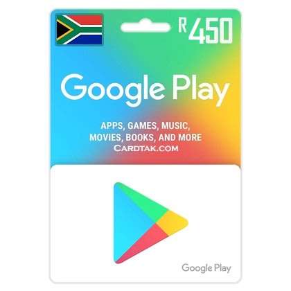 (24/7 Digital key Delivery) Google Play Gift Card R450 SOUTH AFRICA Key Code
