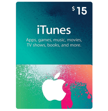 (24/7 Digital key Delivery) $15 USD Apple iTunes Gift Card NORTH AMERICA iTunes Key Code