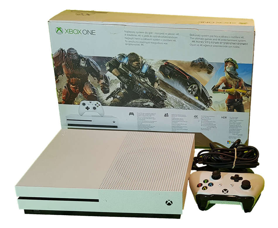 Microsoft Xbox One S 1TB console + Fortnite & Apex Legends + 1 Controller- 4K UHD Video & Streaming