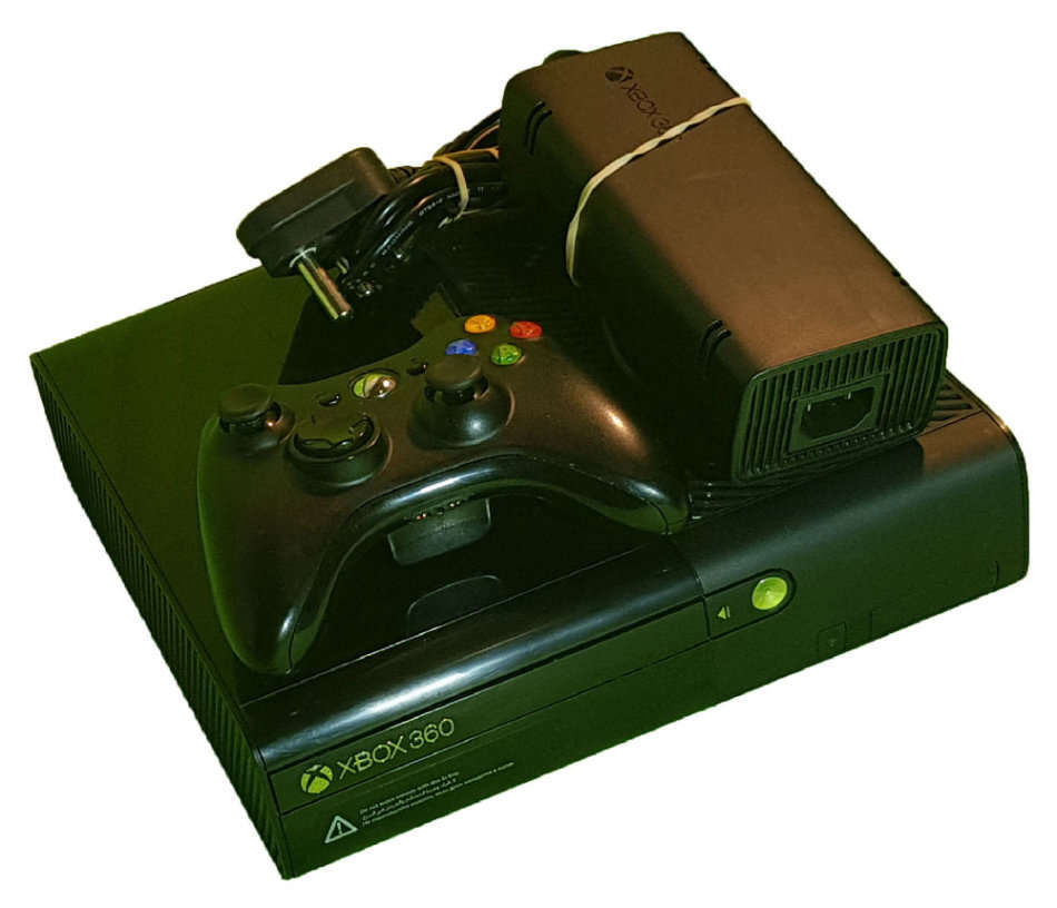 NEW MODEL Microsoft Xbox 360 E 4GB Console + 1 Controller + 9 games -in Good Condition
