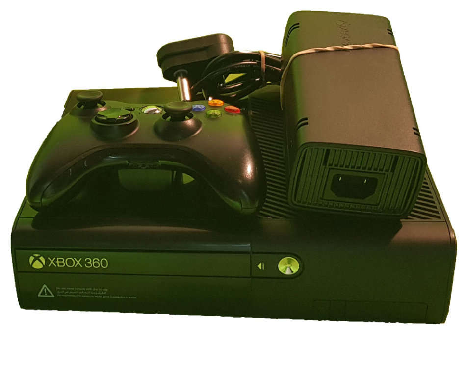 NEW MODEL Microsoft Xbox 360 E 4GB Console + 1 Controller + 9 games -in Good Condition