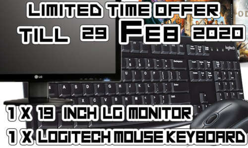 intel i7 SUPER Gaming PC Deep Cooled - LED -120GB SSD + 1T HDD - 8GB RAM - Win10Pro - Nvidia GTX1060