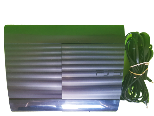 Sony Playstation 3 SuperSlim 12GB Console PS3 System + 2 Controllers + 23 Games - In Great Condition