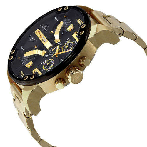 Diesel Mr Daddy DZ7333 Quartz-Mens Yellow Gold Strap
