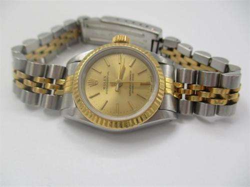 Ladies Rolex Oyster Perpetual 67193-Stainless Steel and 18k Gold