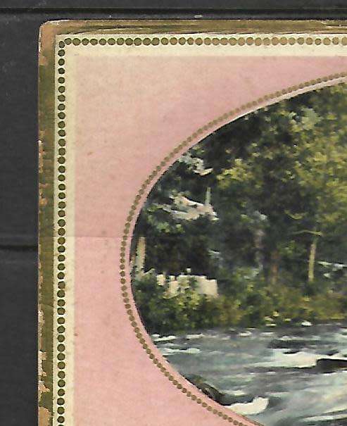 Germany - set of 3 un-used postcards - printed in Saxony - worn gold-edged gilding