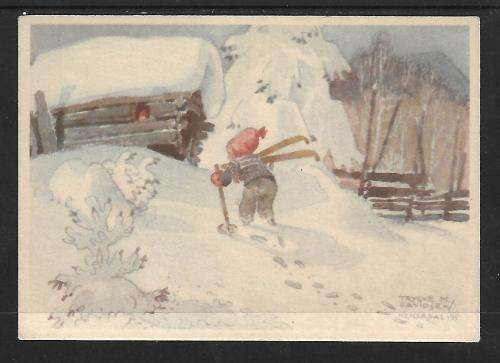 Norway - vintage postcard - Trygve M. Davidsen 1895-1978 - printed by Mitco - un-used