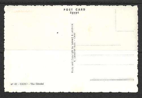 Vintage Cairo Postcards (photocards) - un-used - with deckled edge - see scan for additional info