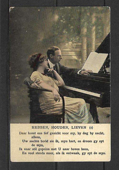 Early 1900's Netherlands Postcard - published by Allan Macfarlane - 'Hebben, houden, lieven'