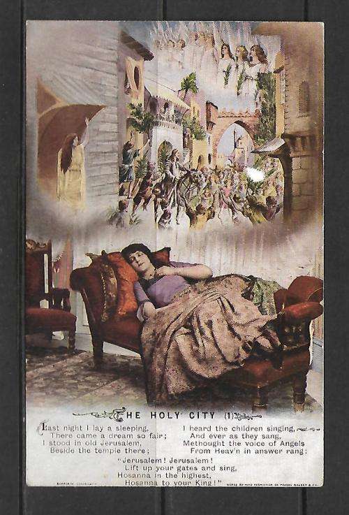 Vintage Bamforth Postcard - early 1900's - 'The Holy City' - un-used - published in England & NY