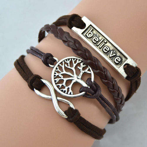 *Quick Shipping*Hot! Believe Infinity Bracelet