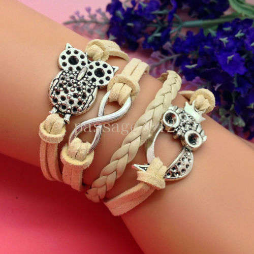 Hot! "Owl of Wisdom" Infinity Bracelet