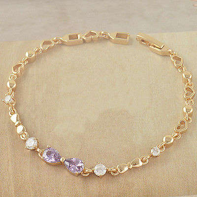 Exquisite Gold Bow Tie heart Ladies Bracelet