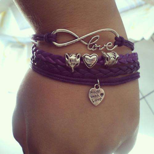 Hot! New!! "Made with Love" Infinity Bracelet