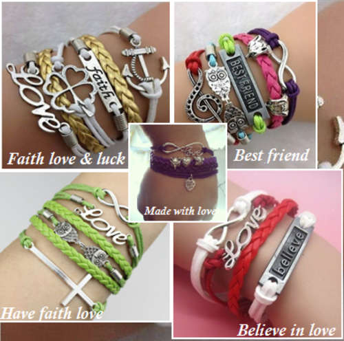 New Hot! "Take your pick" Infinity Bracelet