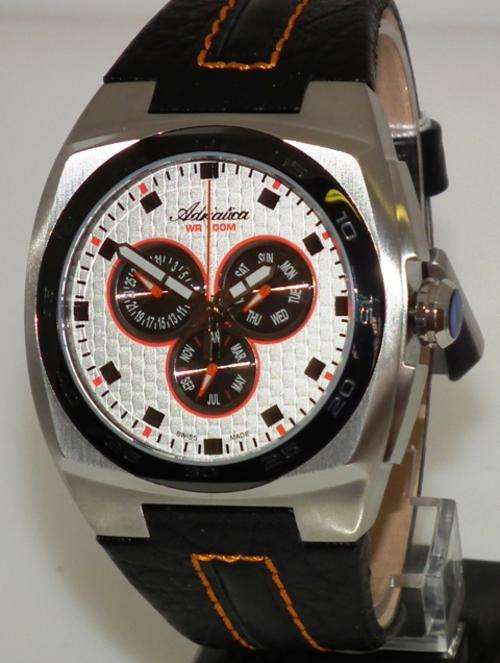 Adriatica 100% Swiss Made Men, Chrono Complication, Leather strap A1132.5213QF