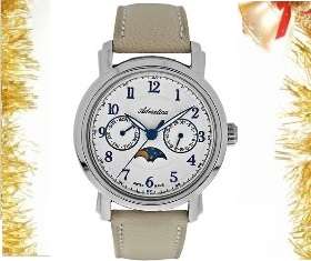 ADRIATICA 100% SWISS Made, Classic Multi Function Moon Phase Ladies Watch A3677.52B3QF