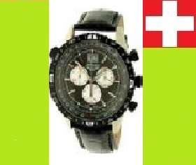 ADRIATICA, *100% SWISS Made* Aviator Pilot Slide Ruler Chronograph Big Date Watch A8172.5216CH