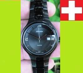 **ADRIATICA**100% SWISS Made , Classic Slim Series Black PVD S/Steel Mens Date Sapphire Watch