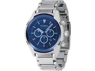 **STUNNING BLUE FACE FOSSIL CHRONOGRAPH**