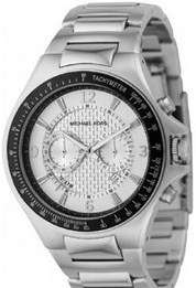 **One day only**Michael Kors Watch Men MK8094 Silver Black Chronograph**
