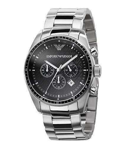**Stunning**Original Armani Chronograph Black Watch AR0585 New