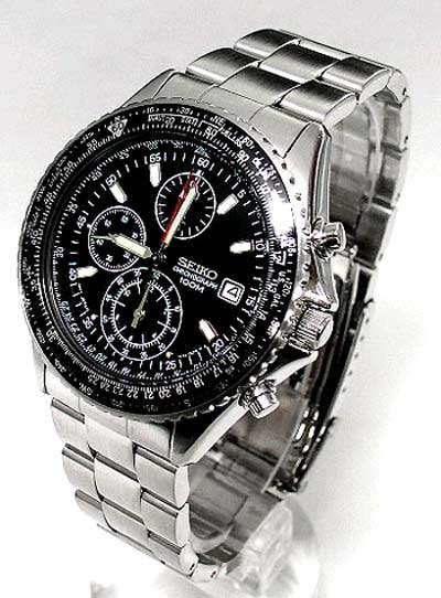 SEIKO MENS CHRONOGRAPH FLIGHTMASTER PILOT WATCH SND253