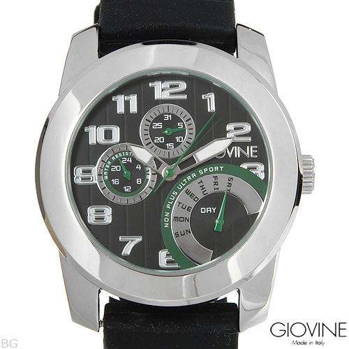 **Italian Styling**GIOVINE  New Gentlemens Retrograde Day date Watch 0030