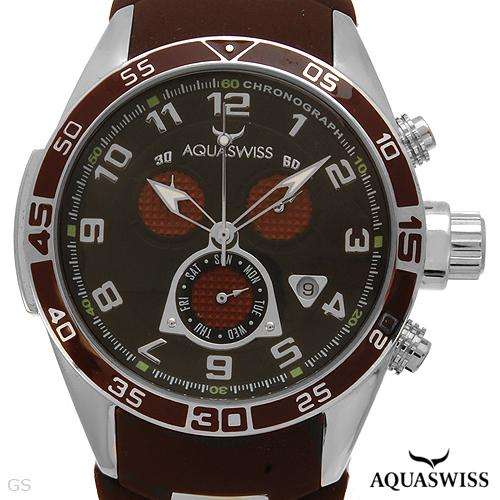 AQUASWISS Brand New Gentlemens Chronograph Day date Watch TR1080G