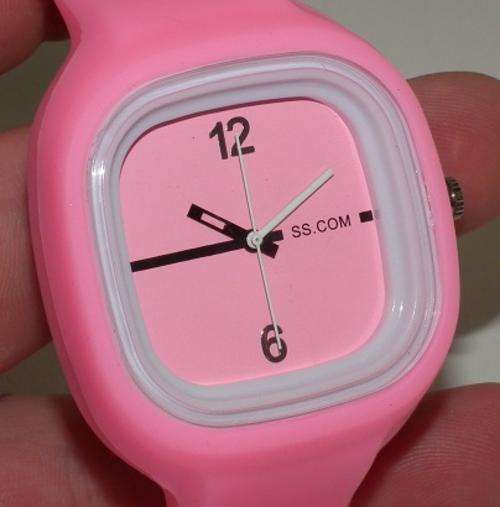 Stylish Pink Silicon Jelly Watch From SP.COM