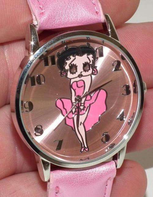Betty Boop Ladies Pink Dress watch