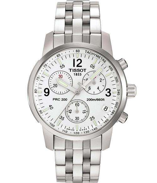 TISSOT PRC200 Mens Chronograph Sports Watch, Black, Blue or White. FREE SHIPPING!!