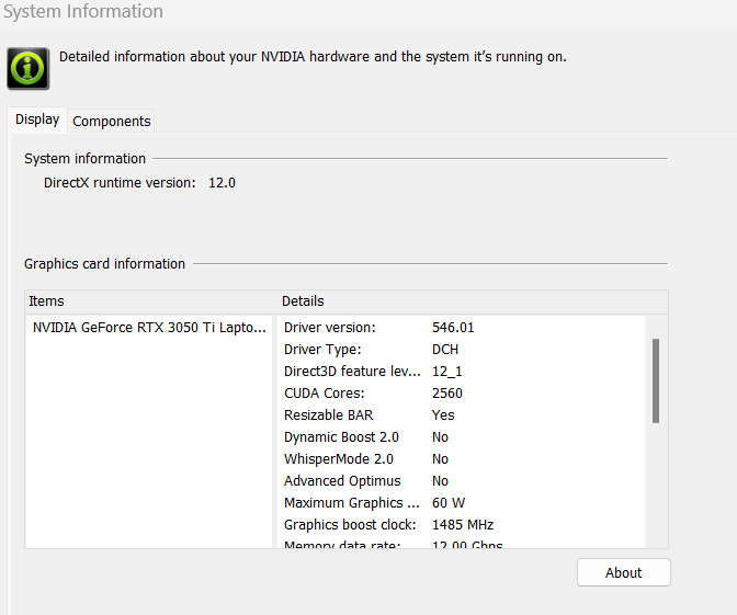 MSI Katana GF-66 11800H/16GB/1TB/RTX 3050Ti 4GB Laptop