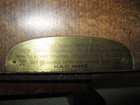 ART DECO GERMAN WALNUT PENDULUM MANTLE CLOCK